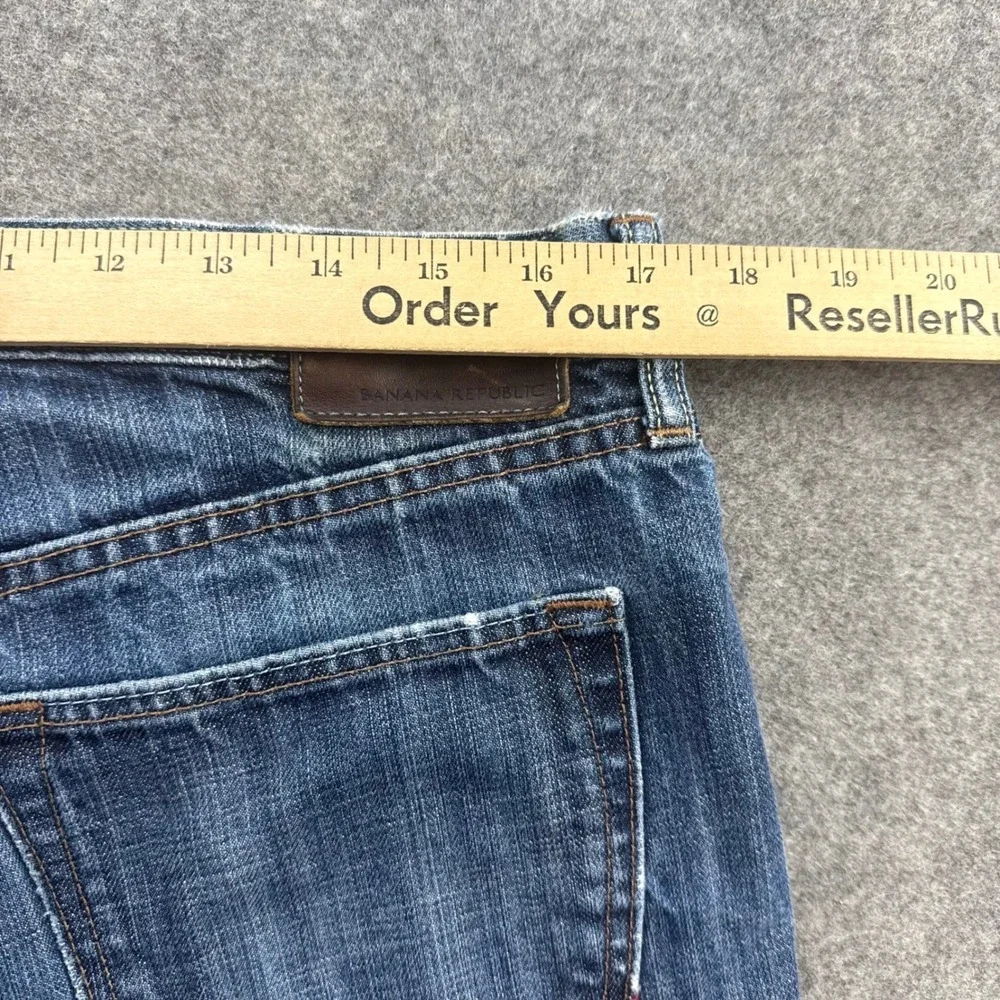 Banana Republic Jeans Mens 34x30 Straight Fit Selvedge Denim 100% Cotton Blue